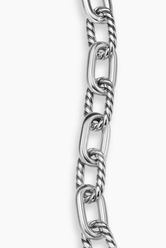 David Yurman Sterling silver Madison link bracelet, large