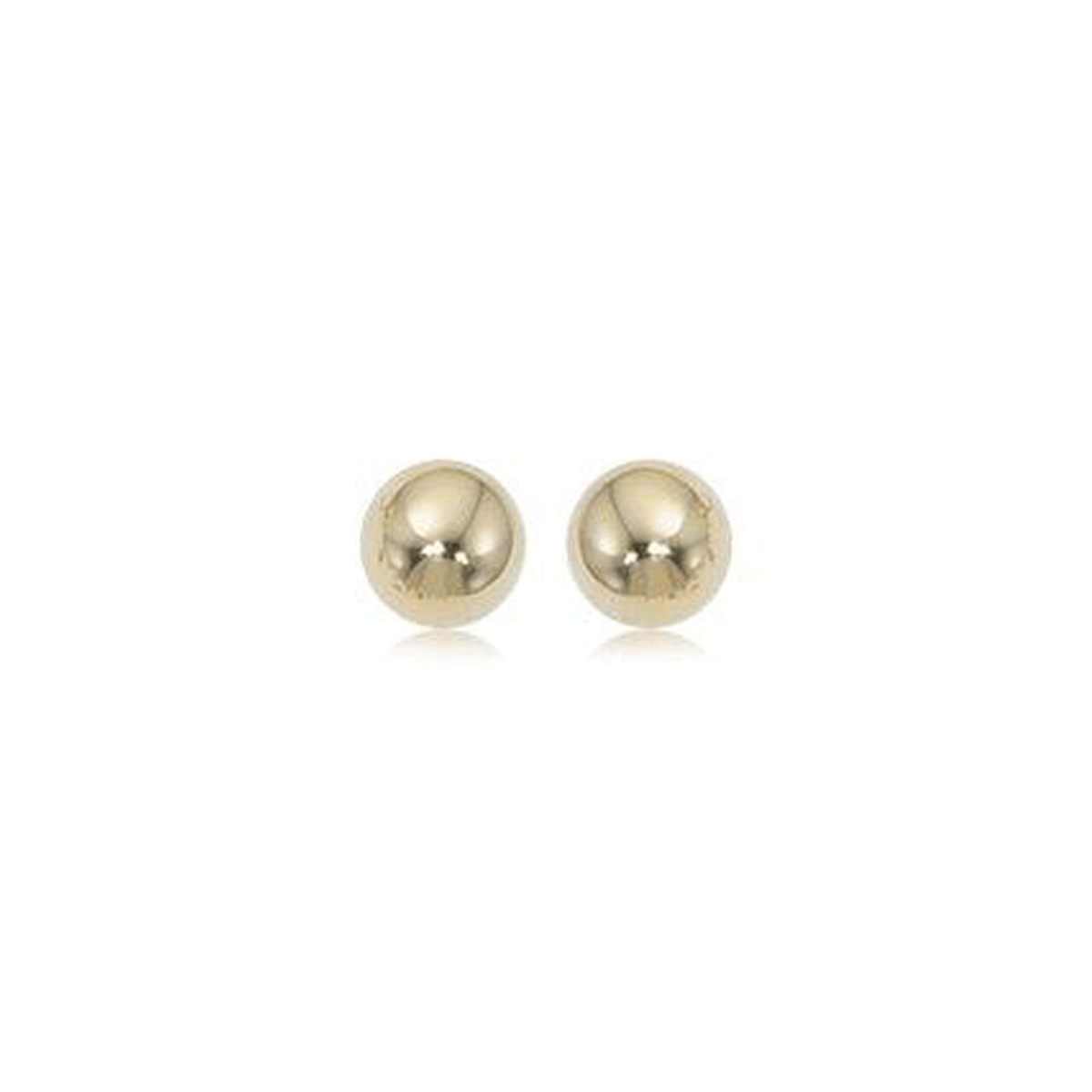 14k Yellow Gold 6mm Ball Stud Earrings