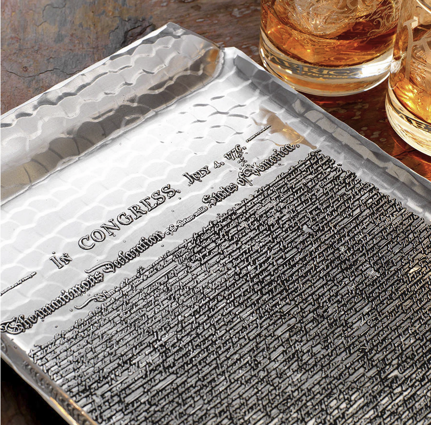 Declaration of Independence Commemorative Tray