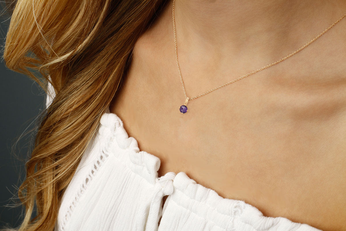 Petite birthstone pendant
