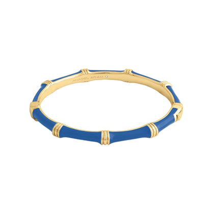 Bamboo Enameled Hinged Bangle
