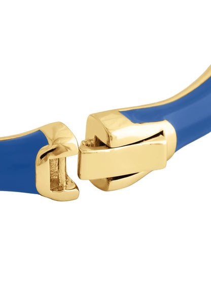 Bamboo Enameled Hinged Bangle