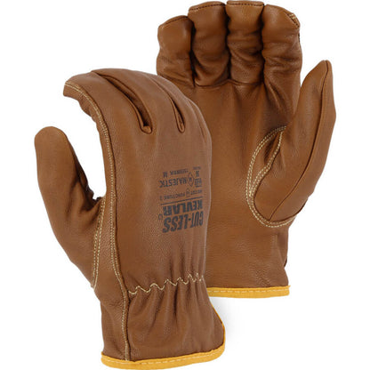 Cut A4 Extra Large Goatskin Leather Gloves Kevlar Lined Water/OIL/ARC Flash Resistant
