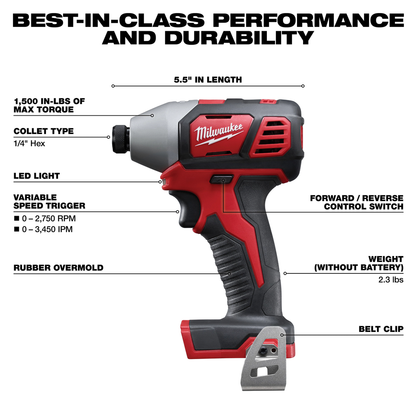 M18 4-Tool 1/2" Hammer Drill / Driver 1/4" Impact Driver Sawzall Reciprocating Saw Work light Combination Kit