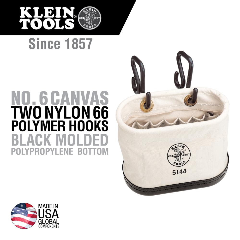 Aerial Basket Oval W 15 Pocket W (2) Nylon Hooks 5144H
