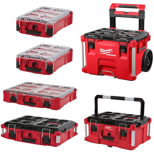Milwaukee PACK-Out 6PC Tool Box System Including -6 Cartons (Copy)