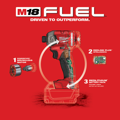 M18 Fuel Surge 1/4" Hydraulic Driver Tool Only (Brushless Lithium Ion Cordless)