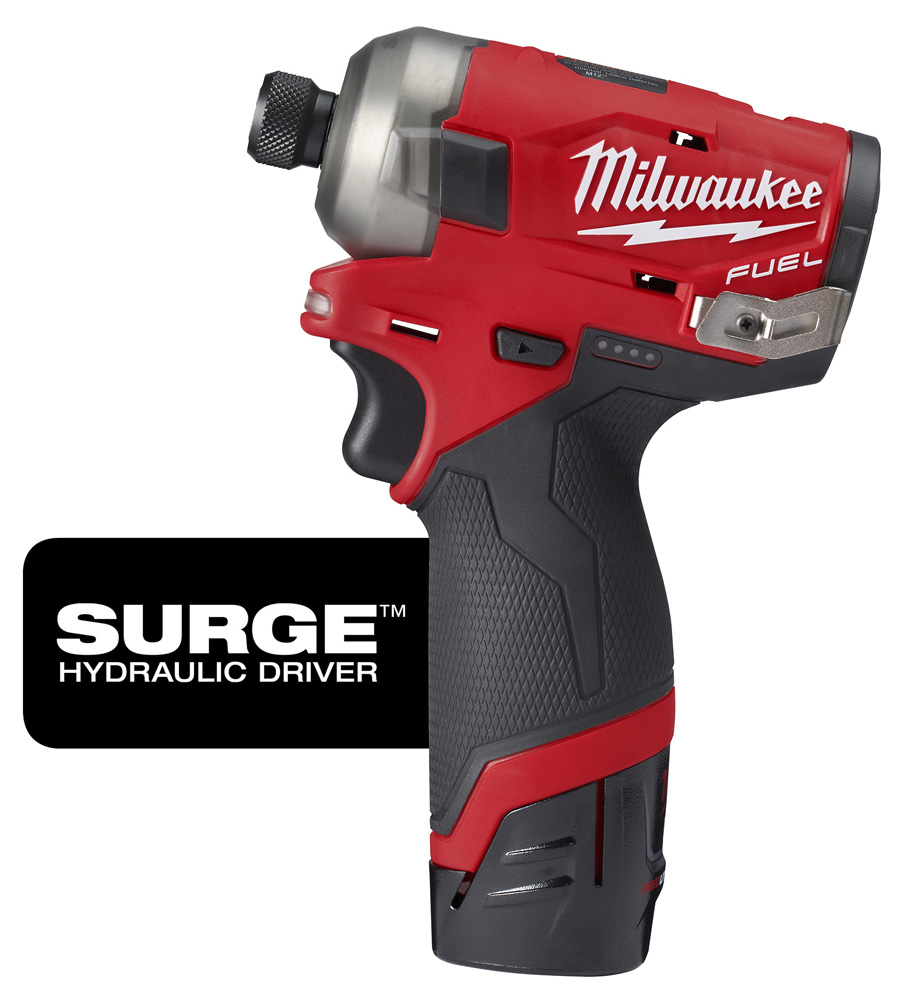 M12 Fuel Surge 1/4" Hydraulic Driver Kit W (2) CP2.0 Battery Charger Bag (Brushless Lithium Ion Cordless)