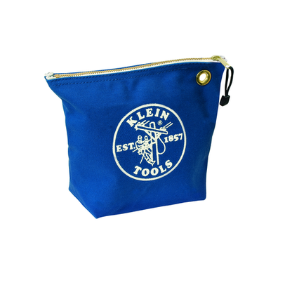 Zipper Bag Canvas Consumables Tool Pouch Blue