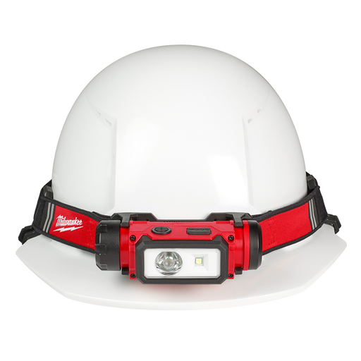 600 Lumen LED Red Lithium Hard Hat Head Lamp Light (Cordless)
