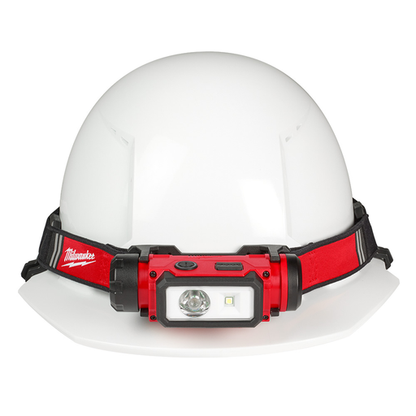 600 Lumen LED Red Lithium Hard Hat Head Lamp Light (Cordless)
