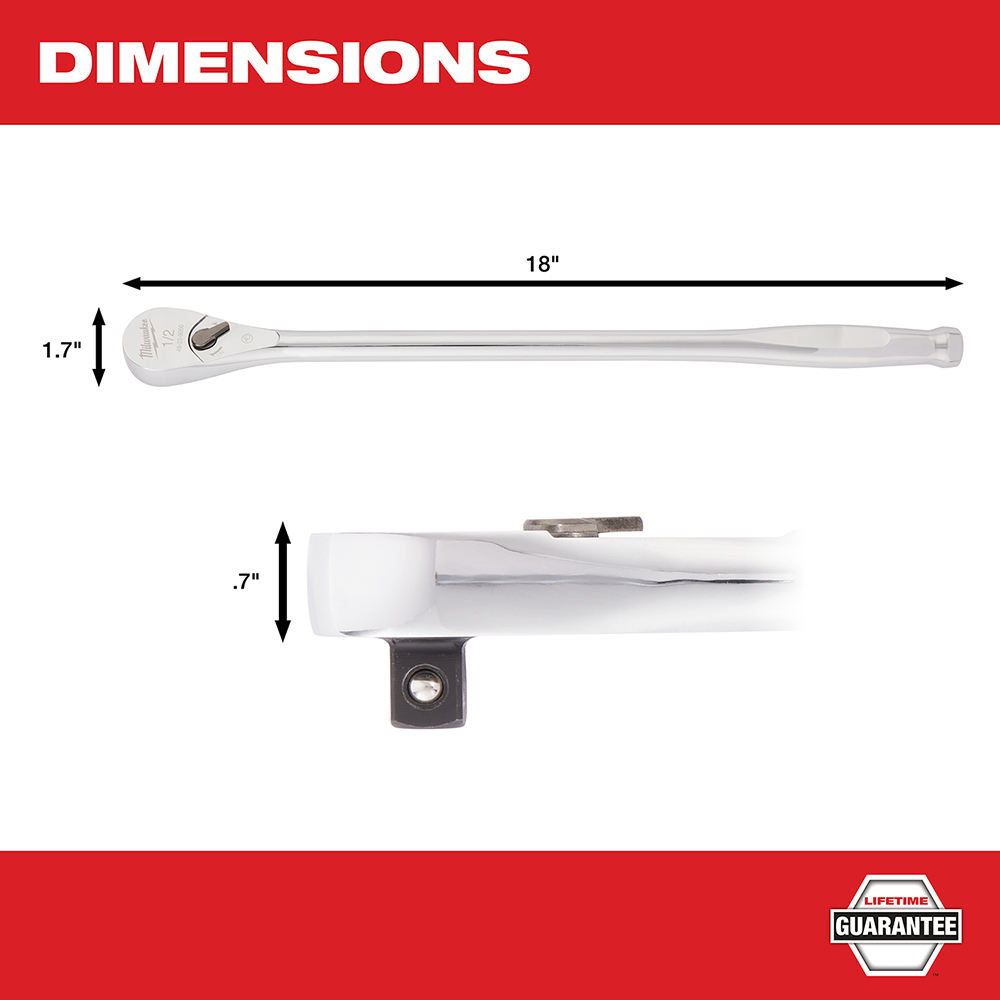 1/2" Drive 18" Ratchet