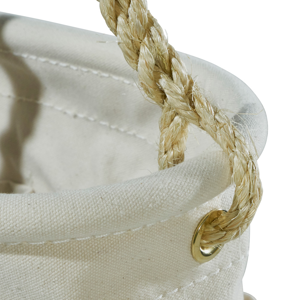 Canvas Bucket 41 Pocket Oval Bucket W Swivel Snap