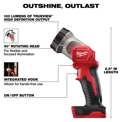 M18 4-Tool 1/2" Hammer Drill / Driver 1/4" Impact Driver Sawzall Reciprocating Saw Work light Combination Kit