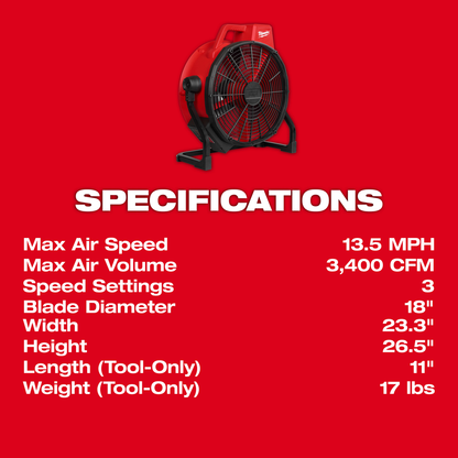 M18 18" Fan