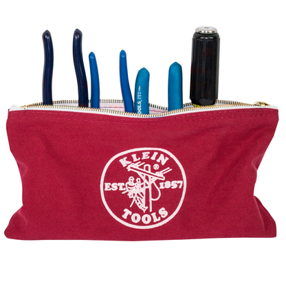 Zipper Tool Bag Assortment #10 Canvas ZPPR Brass 1 Pocket Brass 1 Pocket