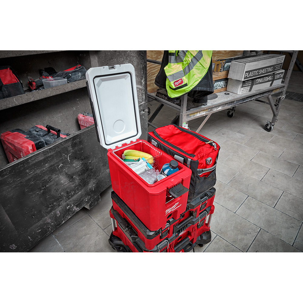 PACKOut 16QT (4 Gallon) Compact Cooler 16QT (4 Gallon) Cooler Construction Cooler W Bottle Opener No Sweat Coolers Job Site Cooler Durable Cooler