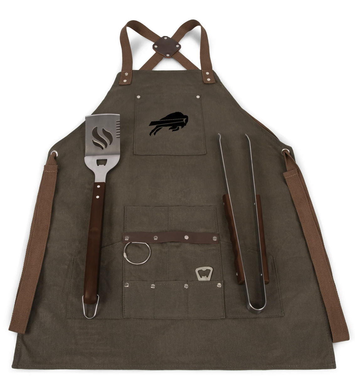 NFL BBQ Apron with Tools & Bottle Opener