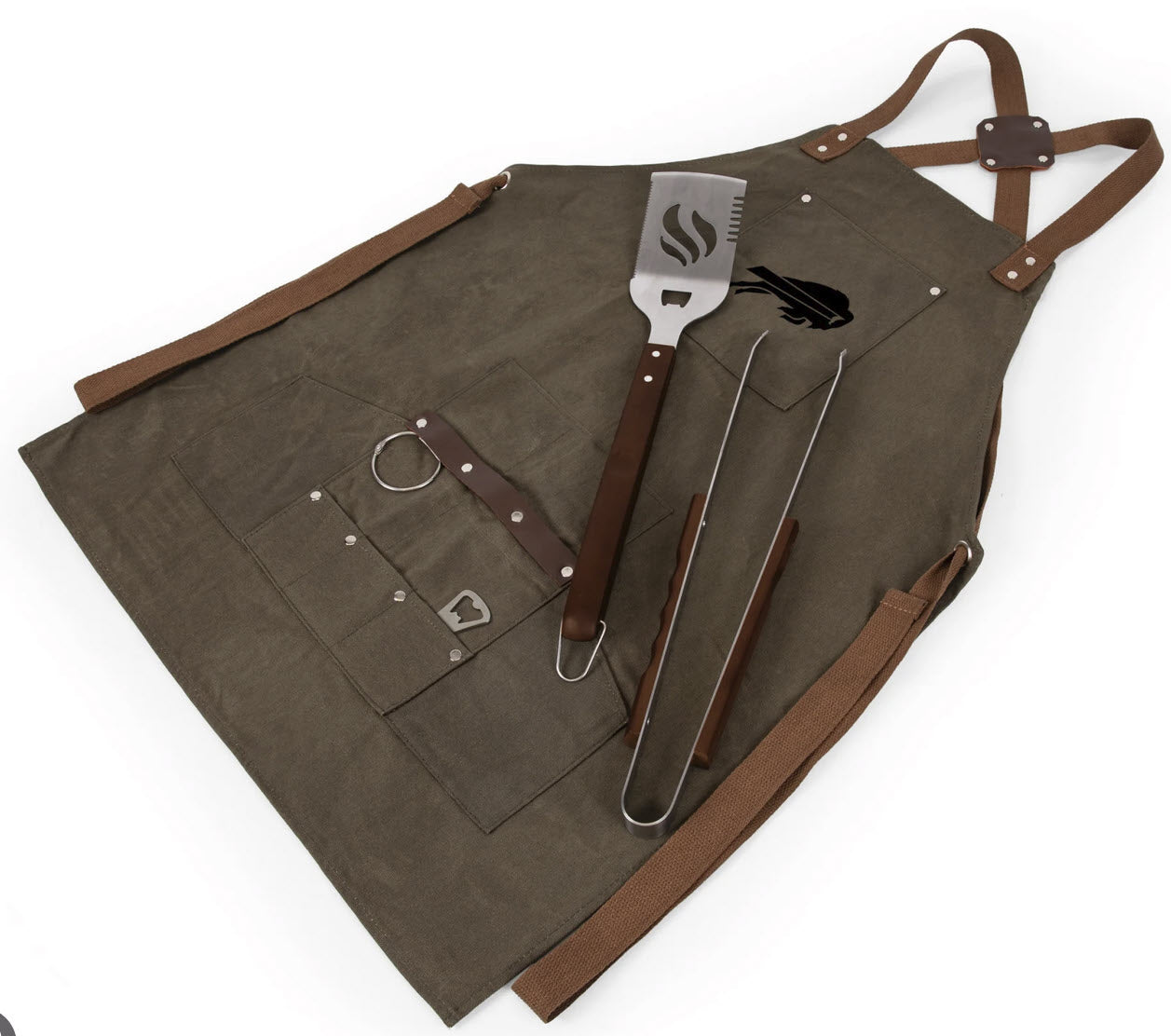 NFL BBQ Apron with Tools & Bottle Opener