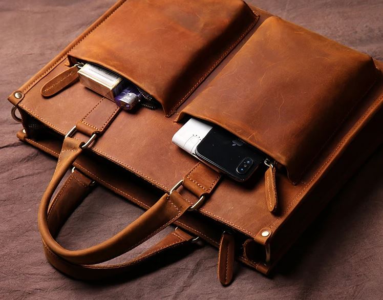 Dagmar Leather Briefcase  & Messenger Bag