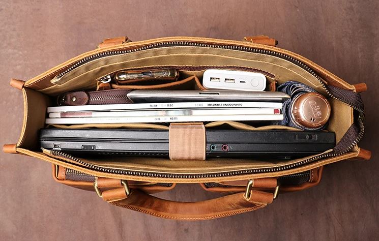 Dagmar Leather Briefcase  & Messenger Bag