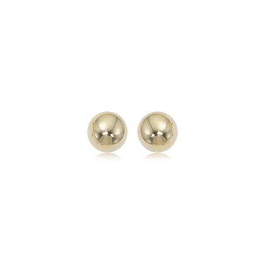 14k Yellow Gold 6mm Ball Stud Earrings