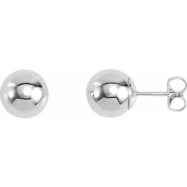 Silver Bead Earrings