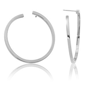 Sterling Silver 35mm Hoop Earrings