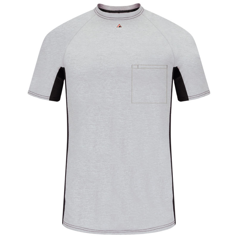 Men's FR Short Sleeve Base Layer with Concealed Chest Pocket