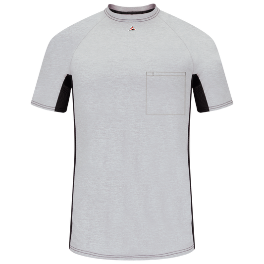 Men's FR Short Sleeve Base Layer with Concealed Chest Pocket