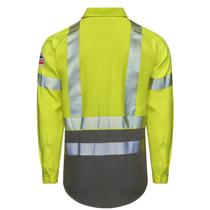 Men's Hi-Visibility Color Block Uniform Shirt