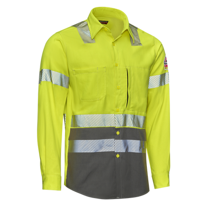 Men's Hi-Visibility Color Block Uniform Shirt