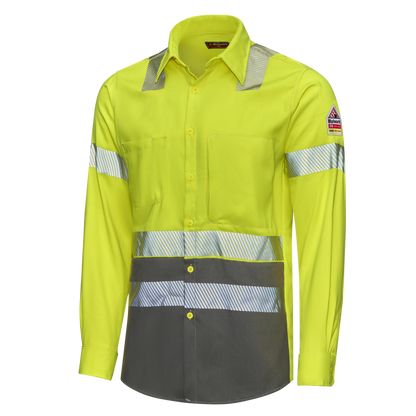 Men's Hi-Visibility Color Block Uniform Shirt