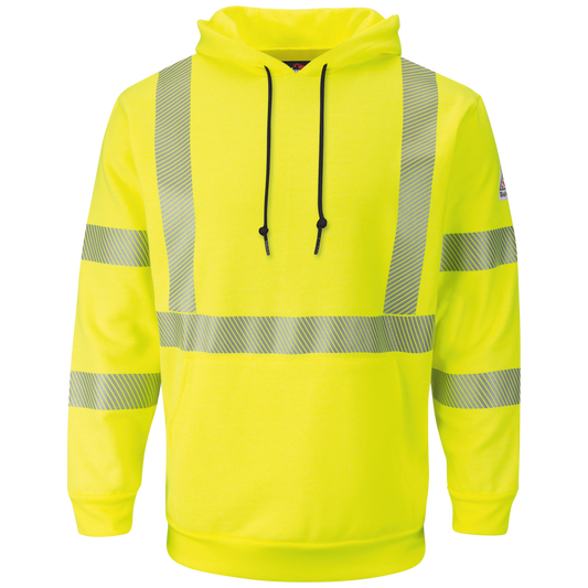 Men's Fleece FR Hi-Visibility Pullover Hooded Sweatshirt