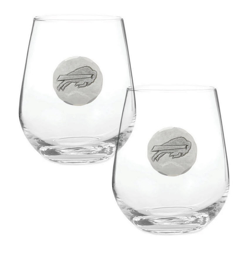 Buffalo Bills Stemless Wine Glass