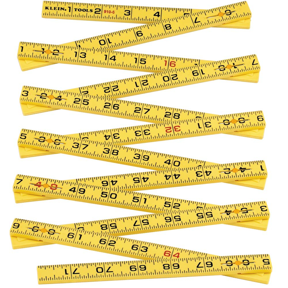 Fiberglass Folding Rule 6' Inside Reading