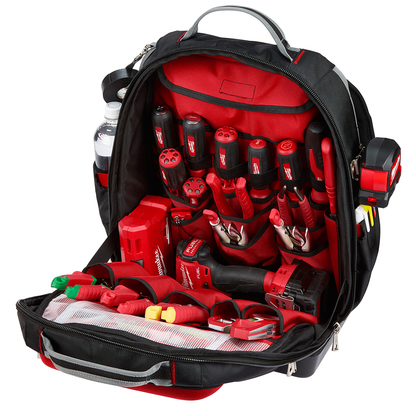 Tool Backpack 1680D Ballistic 48 Pocket Red 20.40" Height