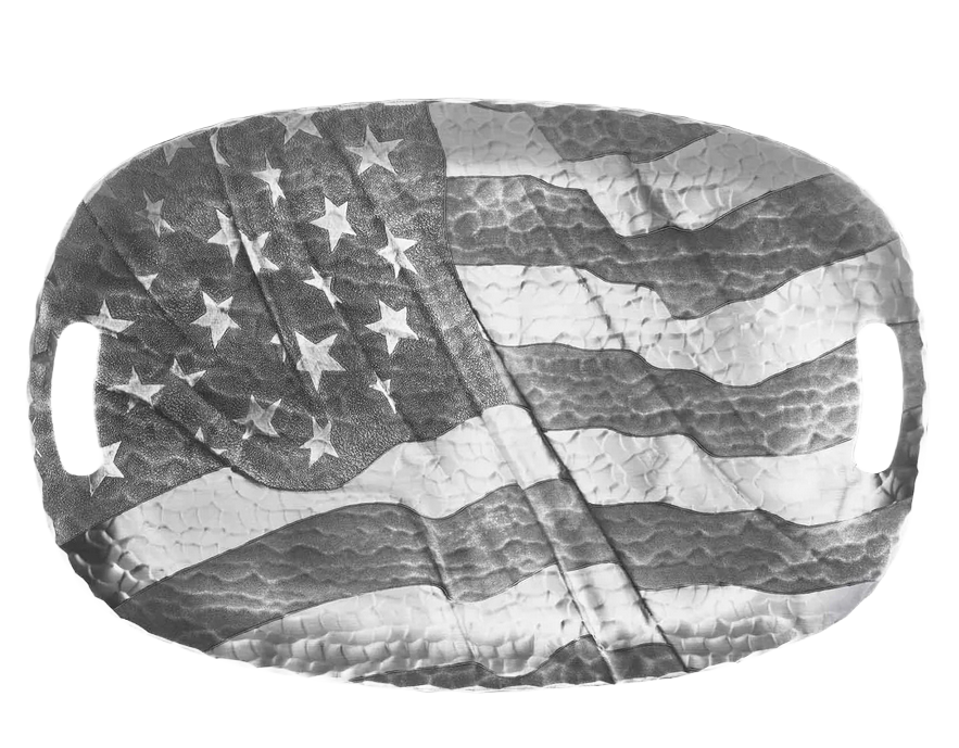 American Flag Luncheon Tray