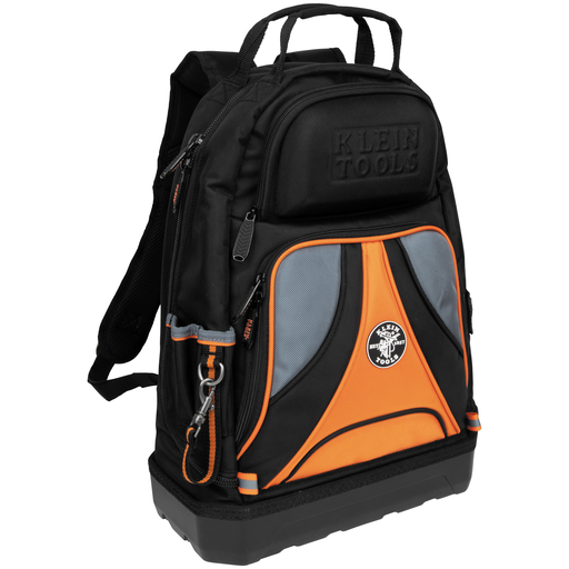 Tool Backpack 1680D Ballistic Weave 39 Pocket Black/Orange