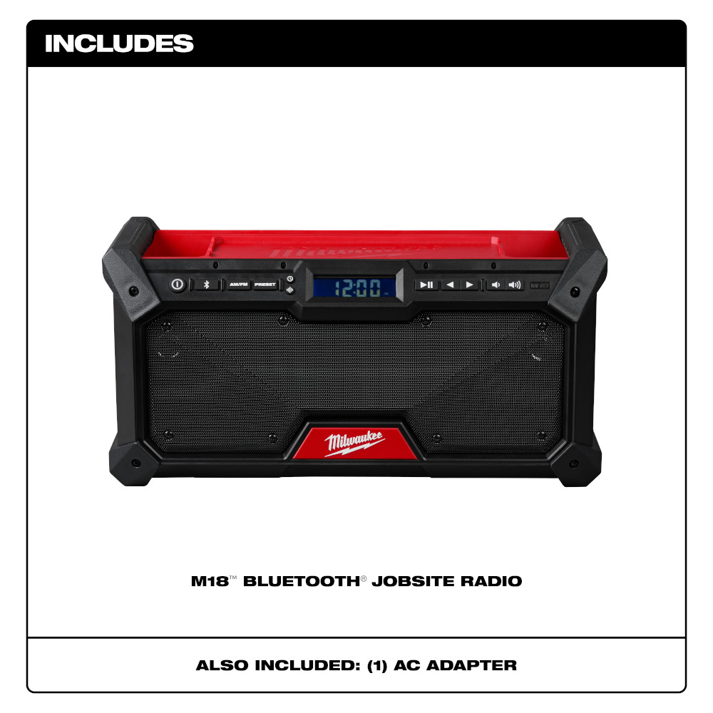 M18 Bluetooth Jobsite Radio (Lithium Ion Cordless)