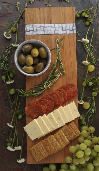 Basketweave Charcuterie Serving Board