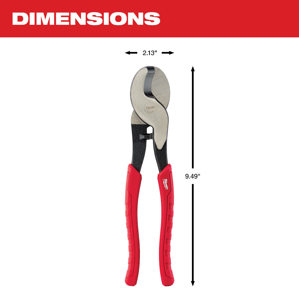 9-1/2" Comfort Grip Cable Cutting Pliers