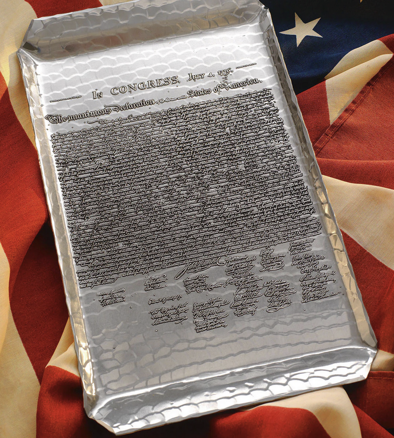 Declaration of Independence Commemorative Tray