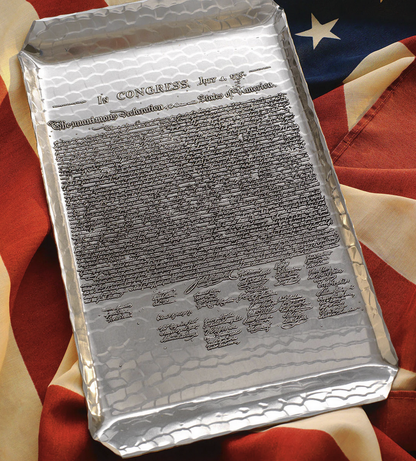 Declaration of Independence Commemorative Tray