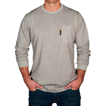 Wood Stamp Flame Resistant Long Sleeve Shirt
